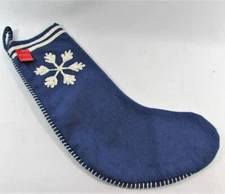 Snowflake Holiday Stocking Xmas Target Wondershop 19" Blue