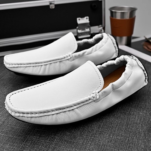 Men's Casual Shoes Soft Loafers Breathable Moccasins Slip-on Driving Shoes - Picture 17 of 29