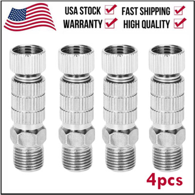 4PCS Airbrush Quick Release Disconnect Coupler 1/8'' Adapter Fitting Air Hose US