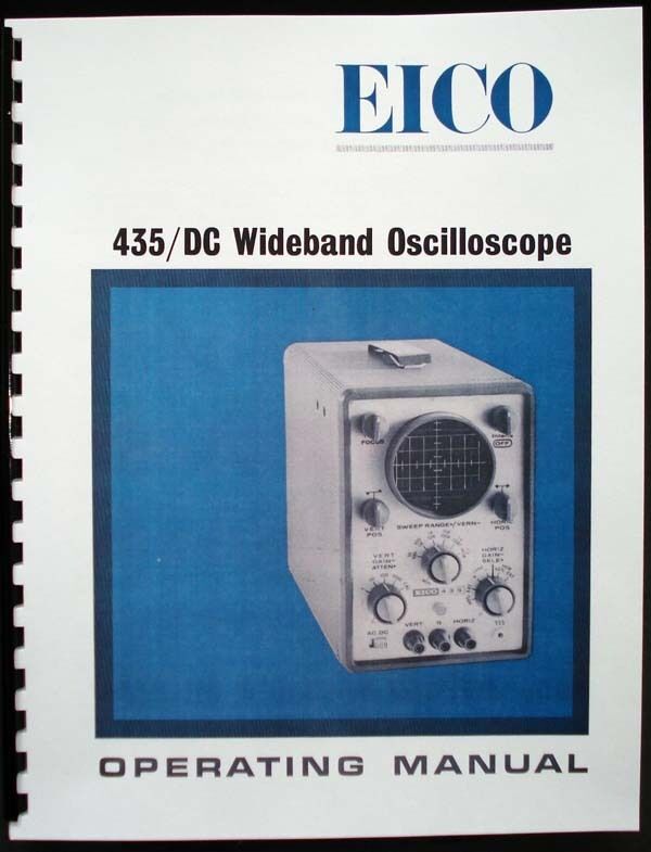 EICO Model 435 DC Wideband Oscilloscope  Instruction Manual 