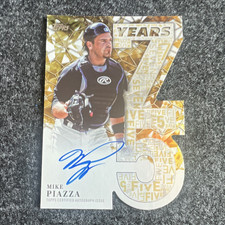 Topps 2026 Series 1 75 Years Die-Cut Auto Gold Foil /50 Mike Piazza Mets