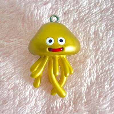 Dragon Quest Slime Schlüsselanhänger Gold Hoimi 35th Anniversary unbenutzt un...