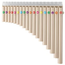18 Pipes Pan Flute C Key - Instrument Design for Easy Play, Perfect for Stude...