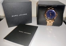 Marc Jacobs Henry Rose Gold Blue Dial Quartz