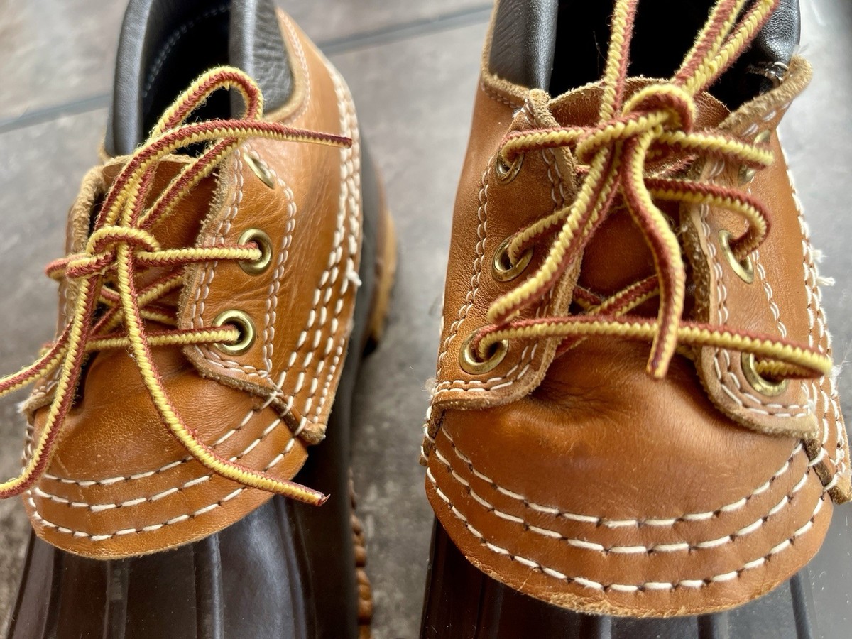 L.L. Bean Vtg Boots Shoes Men’s Sz 7 Low Rubber Moc Duck Waterproof Hunting USA LL Bean Men main image 4