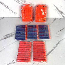 2 NERF N-Strike Elite Magazines with 6 slots -Dart Clip Mags with 50 Rounds