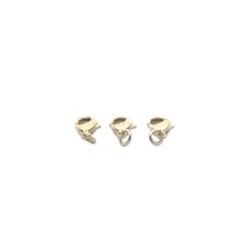 Gold Finish Lobster Claw Clasps with Jump Ring 10 6 mm - 20 pcs