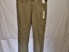 Men's Wrangler Relaxed Fit Beige Stretch Straight Leg Cargo Pants Size 48x32 NWT