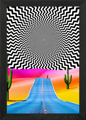 Psychedelic Trip Framed Wall Art Poster Canvas Print Picture