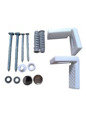 Pan Floor Fixing Kit Angled Toilet WC Loo Floor Kit Chrome White Bathroom Screws