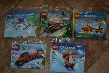 LEGO Creator Christmas Polybags Lot 30543. 30670, 30584, 30645, 30580