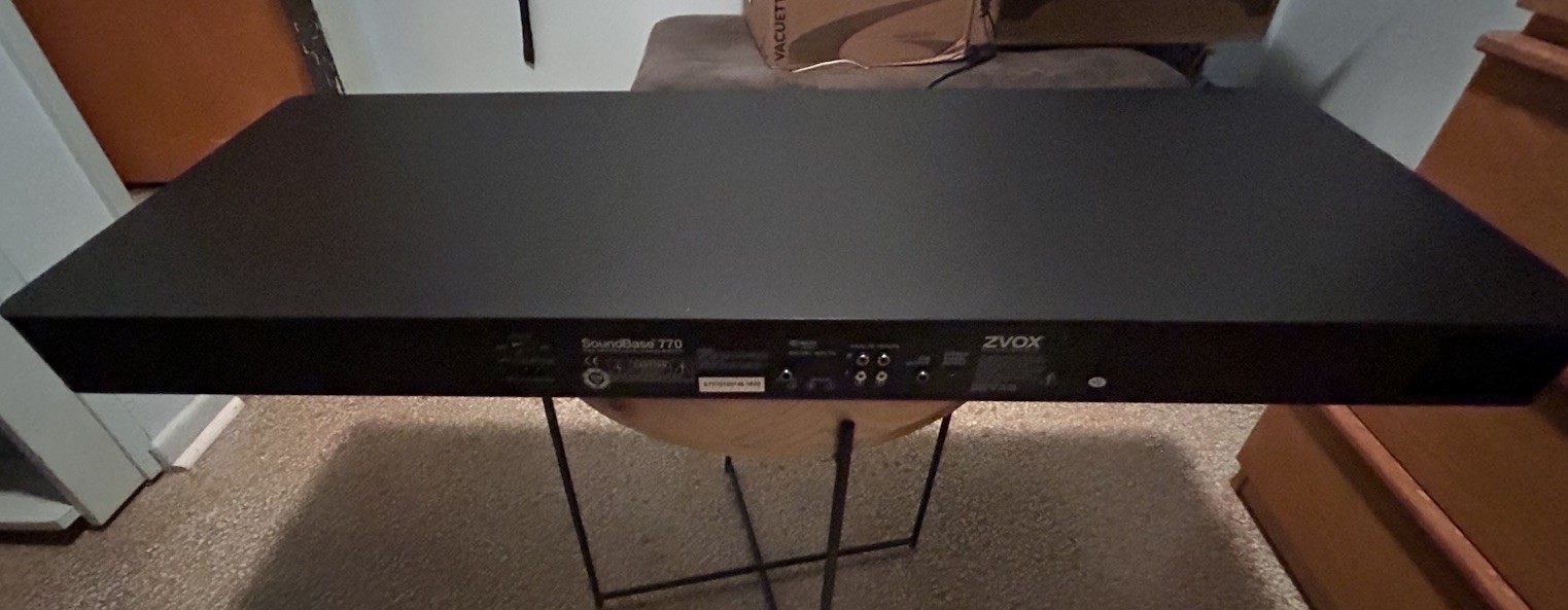 ZVOX Soundbase 770 Soundbar with 3 Built-In Subwoofers, Black