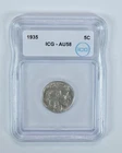 1935 Indian Head Buffalo Nickel AU58 ICG *6254