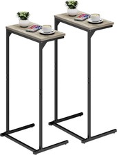 C Shaped End Table Small Side Table Set of 2 28.7 inch Tall Couch Table Sofa