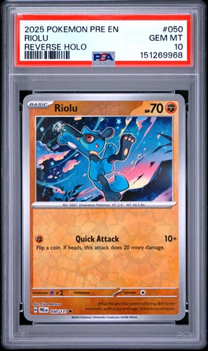 Riolu graded PSA 10 for sale on eBay