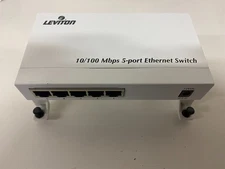 Leviton 47611-PT 10/100Mbps 5-port IEEE802.3u Fast Ethernet Switch Tested Works