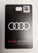 Original Audi Connect Freischaltkarte / Fahrzeugcode Activation Card NEU