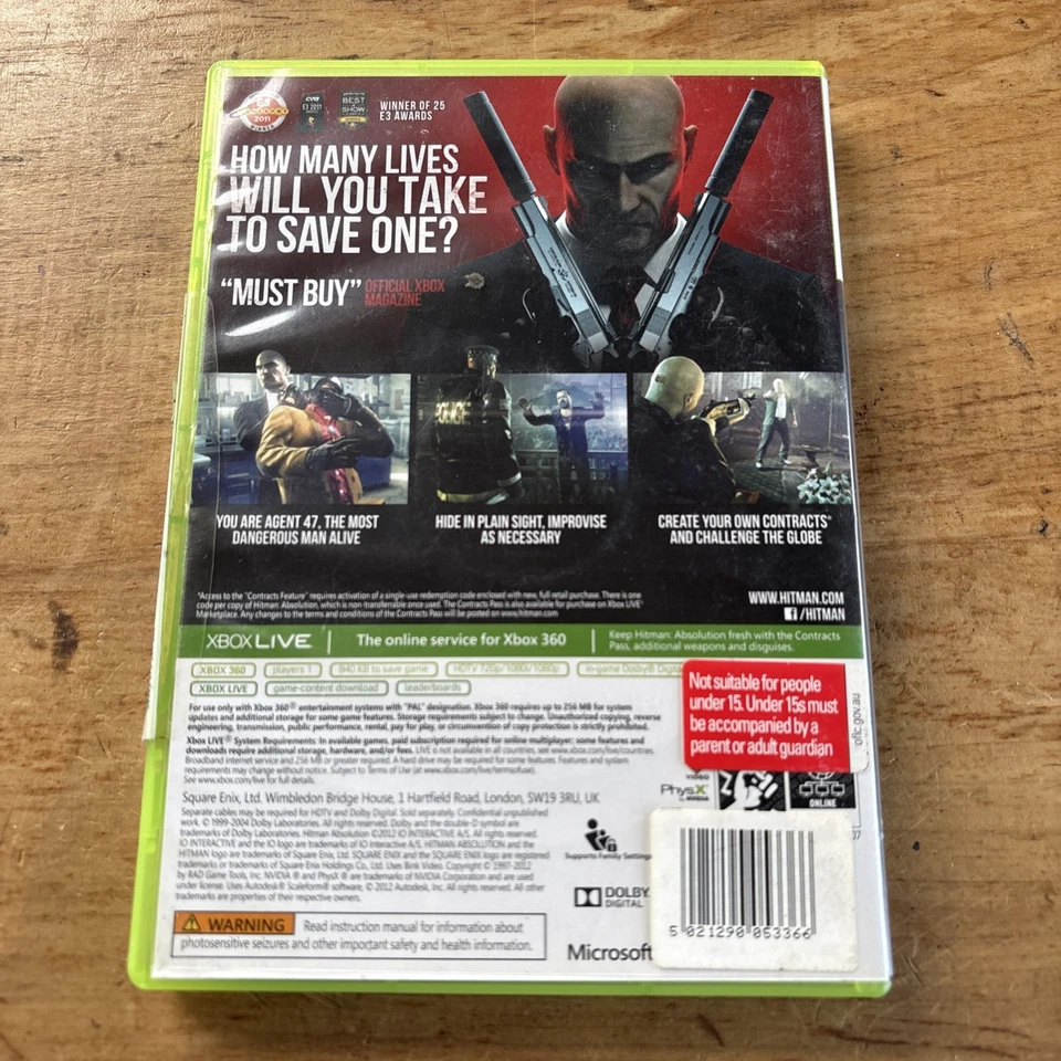 Hitman Absolution Xbox 360 PAL Complete with Manual Free Postage - Image 2 of 4