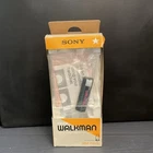 Rare Vintage Sony Walkman WM-F100II Silver FM/AM Cassette Player Original Box