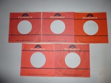 Lot Of 5 1970s / 80s Polydor 45 RPM 7" Company Sleeves NO Records 