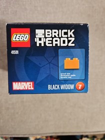 Lego 41591 BLACK WIDOW brick headz set kit #7 brickheadz marvel Brand NEW Sealed