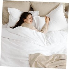 Cotton Muslin Comforter Set   100 Cotton Cover, Ultra Soft  Twin White