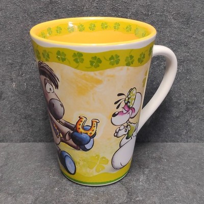 Diddl Mug ''Good Luck Mug'' Diddlina Galupy Diddl Mouse Coffee Mug Green 