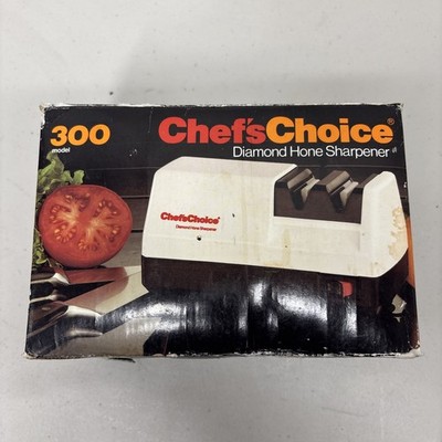 Chef's Choice Diamond Hone Electric Knife Sharpener Model #300 In Box + Manual