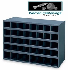 1496 Stainless Steel Coarse Thread Bolt, Nut & Washer Kit With 40 Hole Bin