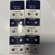 Lot of 20 LR41 AG3 Alkaline Battery Factory Sealed Best by 12/2029 USA seller