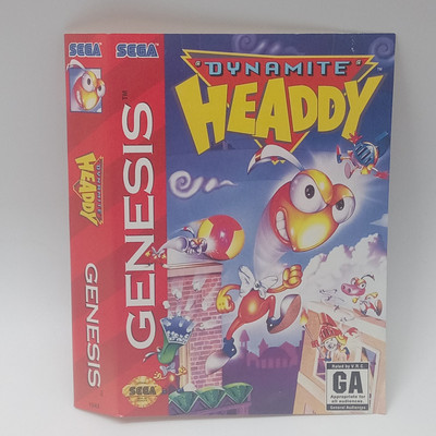 Sega Genesis Dynamite Headdy Artwork Only No Game No Case