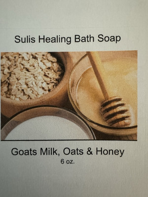 Goat Milk, Oats, & Honey Bath Soap By Sulis Healing Bath, Plus a Free Shampoo