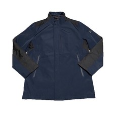 Tumi T-Tech Jacket Mens M Navy Blue Insulated Full Zip Heavyweight Travel Coat