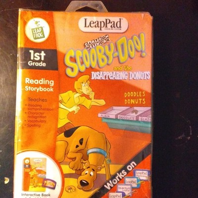 69 LeapFrog LeapPad Reading Scooby-Doo Disappearing Donuts 1st Gr Ages 4-7 2002