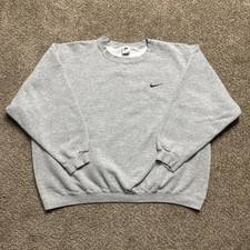 Nike Vintage Gray Crewneck Sweatshirt XXL Mens Made in USA Embroidered Swoosh