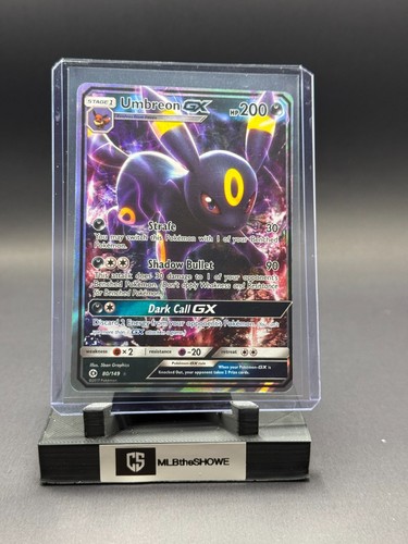 Umbreon GX Pokemon Sun & Moon Base Set 80 Near Mint