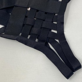 Agent Provocateur Whitney Ouvert Black Thong AP3 Medium NWT