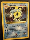 Gyarados 6/102 Holo Rare Base Set WOTC Pokemon Card TCG Vintage 1999