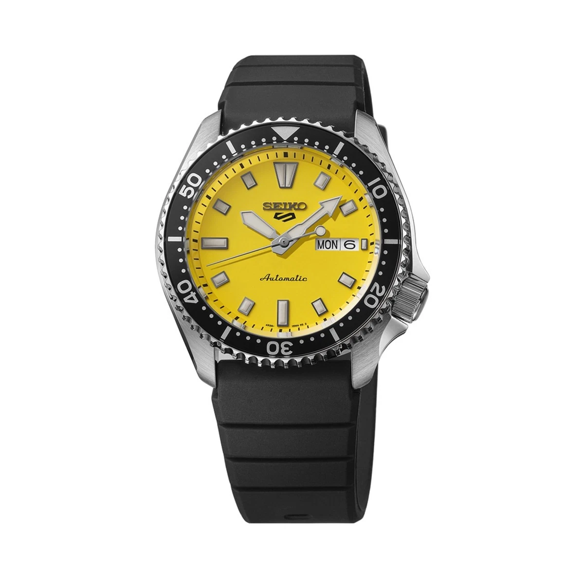 Seiko 5 Sports Mechanical (Automatic) Rubber Band Wristwatches for
