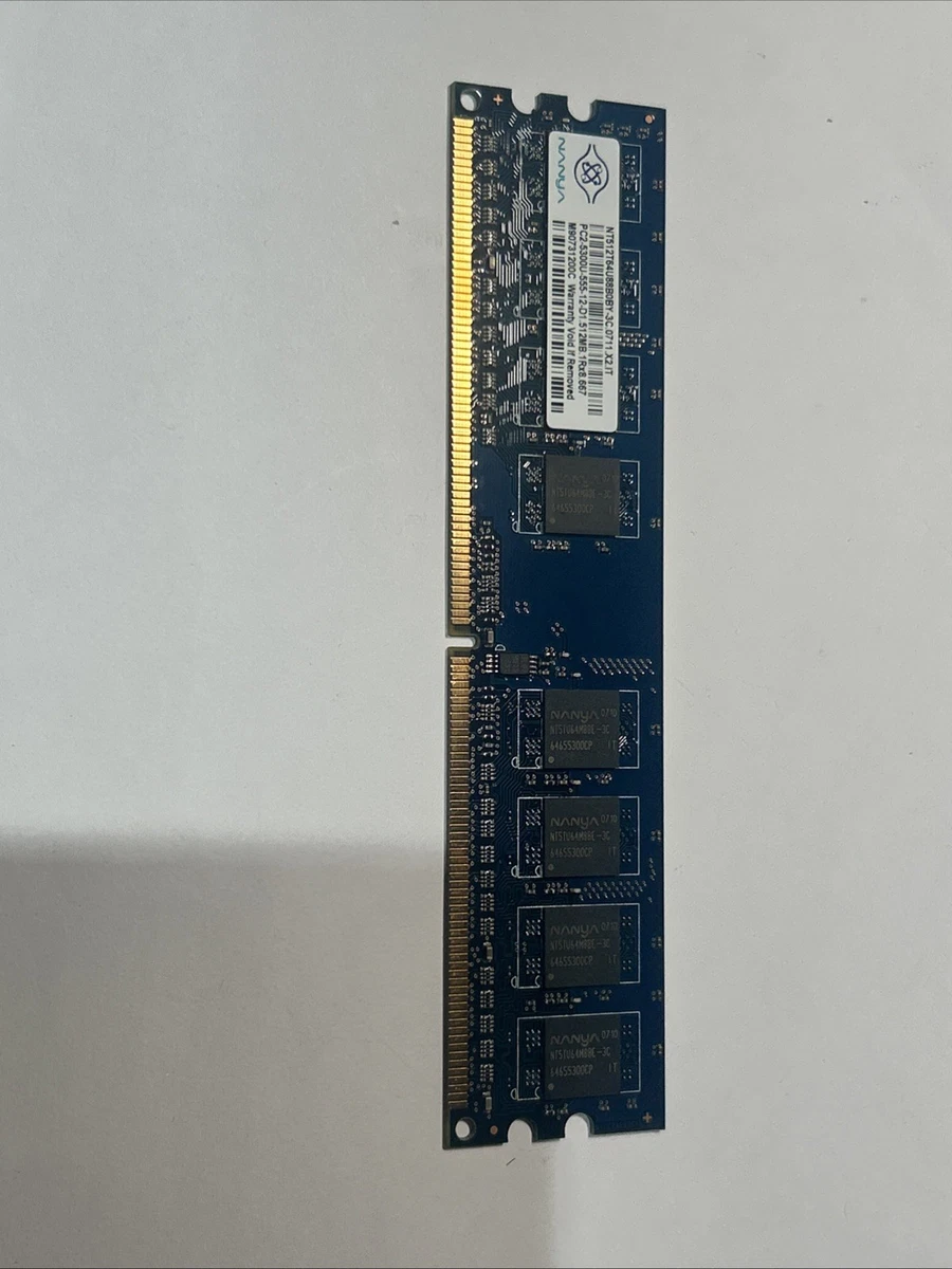 Nanya PC2-5300 DDR2-667 Computer Memory (RAM) 512 MB Capacity per