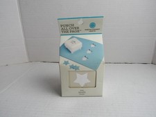 Martha Stewart STAR Punch All Over Page Punch Scrapbook Card