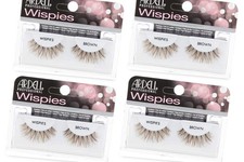 Ardell Wispies False Eyelashes - Brown, 1 count Pack of 4 , Brown