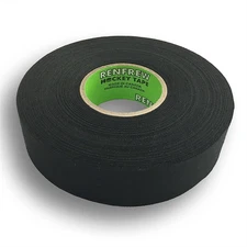  172315 Chaos Safety Supplies Renfrew Cloth Hockey Tape, 1" (Straight Edge Black
