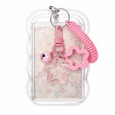Cute Photocard Holder Keychain Star Cute Transparent Photocard Keychain, Acry...