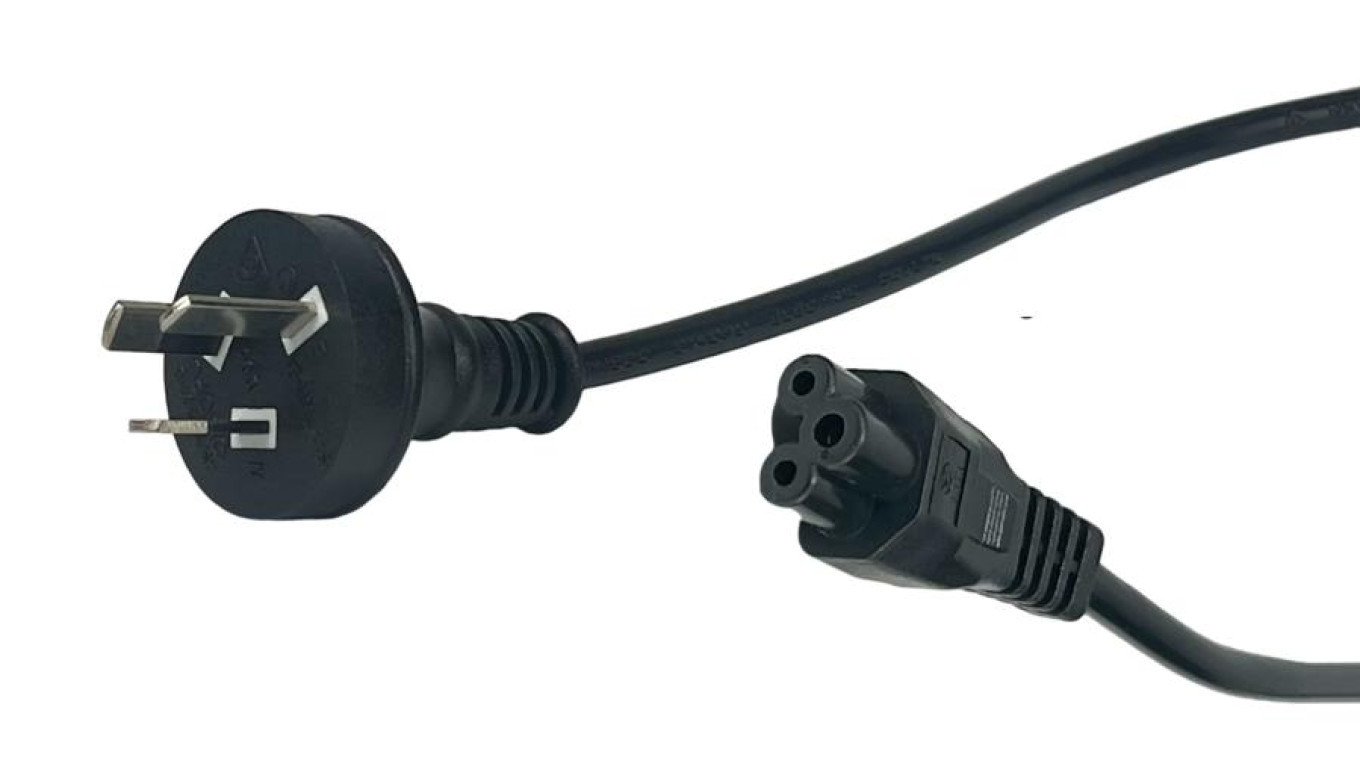 Power Cord Australia AC-AUS IEC C5 2.5A - POSAC-C5AS/NZS18 Black 1.8m /T2UK