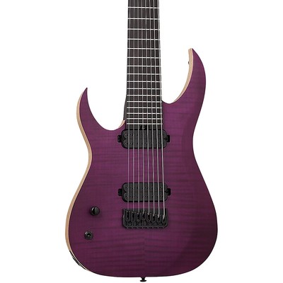 Schecter Guitar Research John Browne Tao-8 Left-Handed Guitar Satin Trans Purple