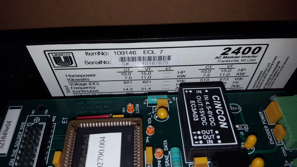 UNICO 109146 ECL7 2400 Performance Vector Drive 10/15HP - New in Box - Image 2 of 3