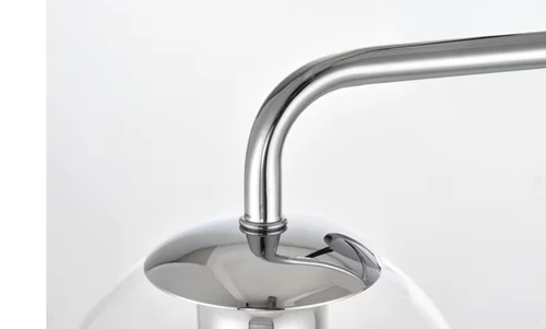 Living District Genesis Vanity Light 3 Light Chrome with Glass Shades - Picture 4 of 6