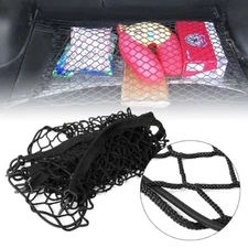 Universal 70*70cm Car Trunk Seat Cargo Storage Organizer Net Bag Mesh Pockets