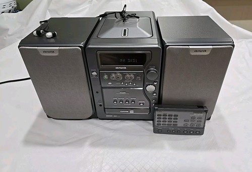 AIWA Stereo System (Bottom CD-R/RW Compartment Does Not Open) Bookshelf Speakers